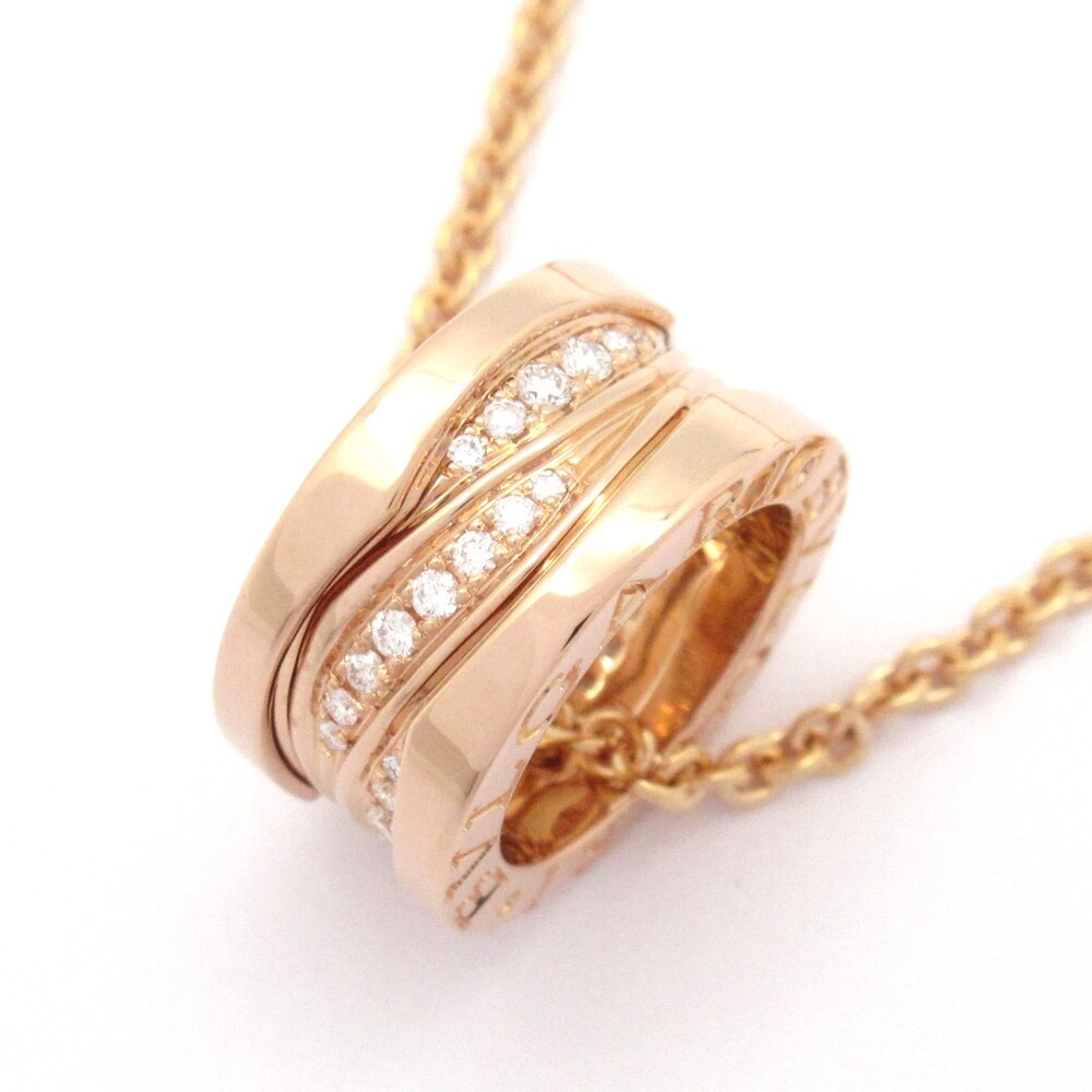 Bvlgari B-zero1 Legend Necklace 355060 18K Rose Gold Diamond